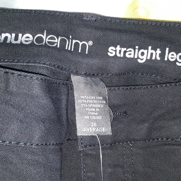 NWT: Black Straight Leg Jeans - Picture 3 of 5